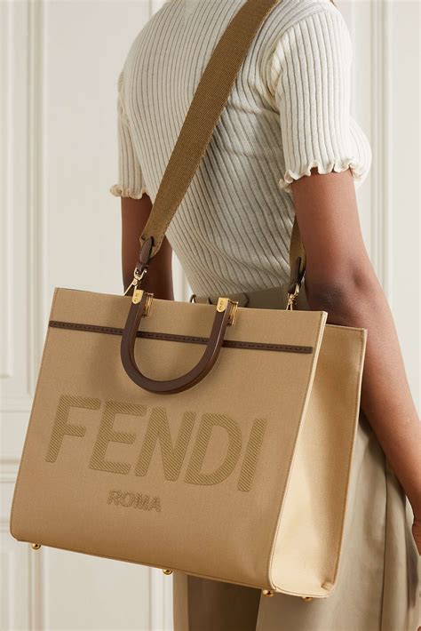 sunshine fendi tote|fendi sunshine medium leather tote.